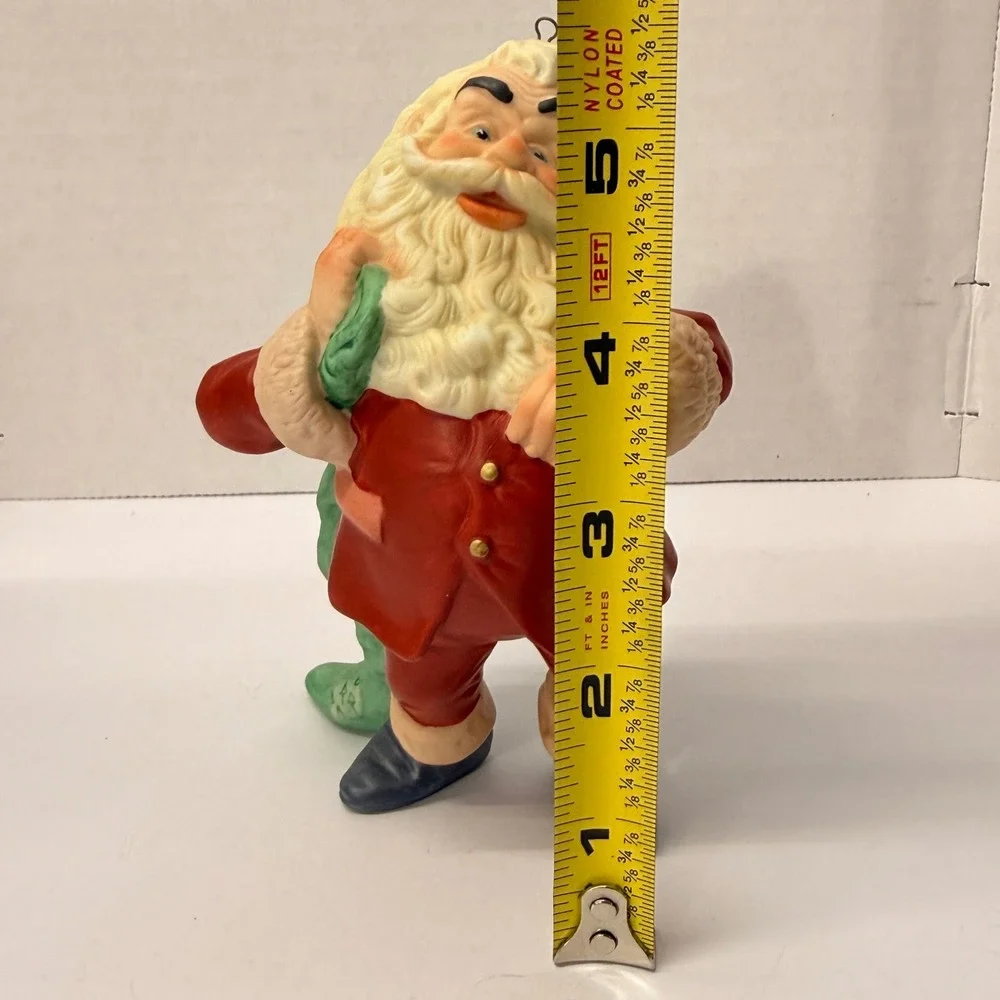 1987 Hallmark Favorite Santa Special Edition Porcelain Ornament Hand Painted Box